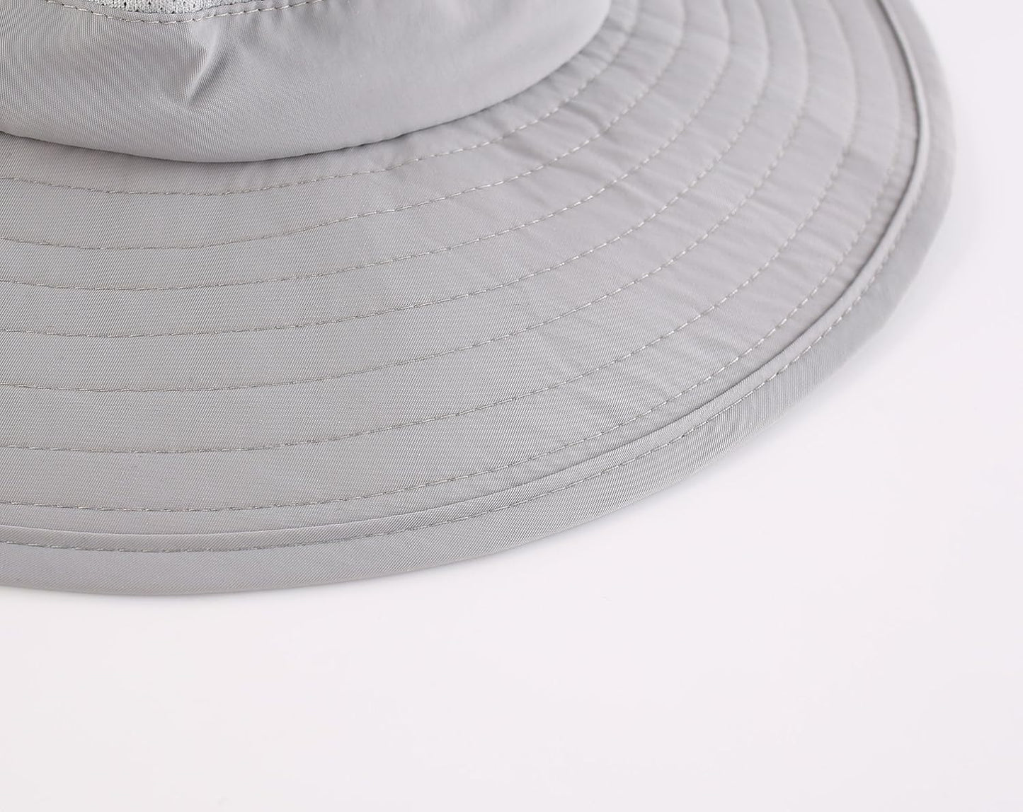 UPF50+ Wide Brim Mesh Sun Hat with Neck Flap for Outdoor Fishing - Unisex