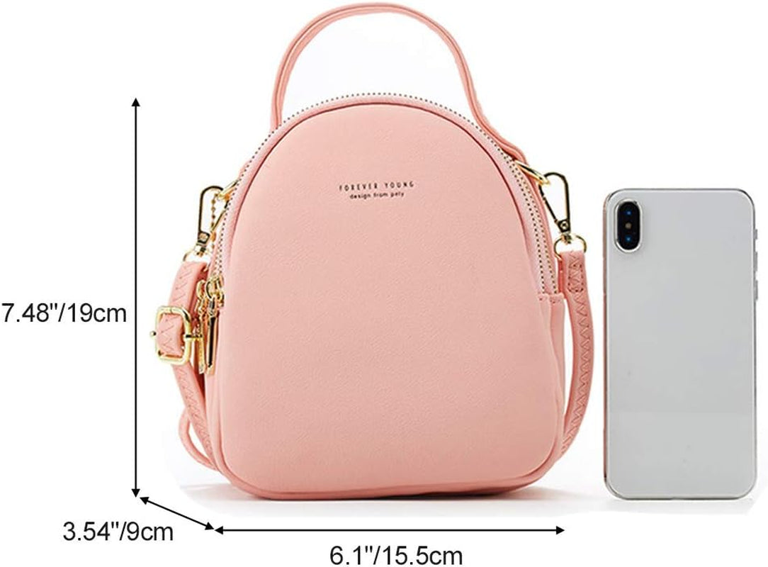 Women's Mini Backpack Purse - Versatile Crossbody Phone Bag, Wallet, and Clutch Handbag