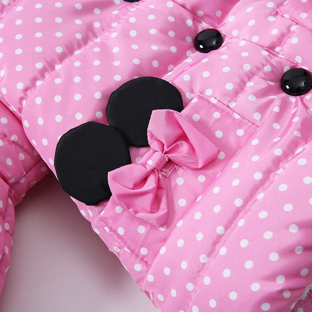 Toddler Kids Puffer down Padded Coat Fashion Coat Children Winter Jacket Coat Boy Jacket Warm Hooded Kids Clothes Y266 Pink