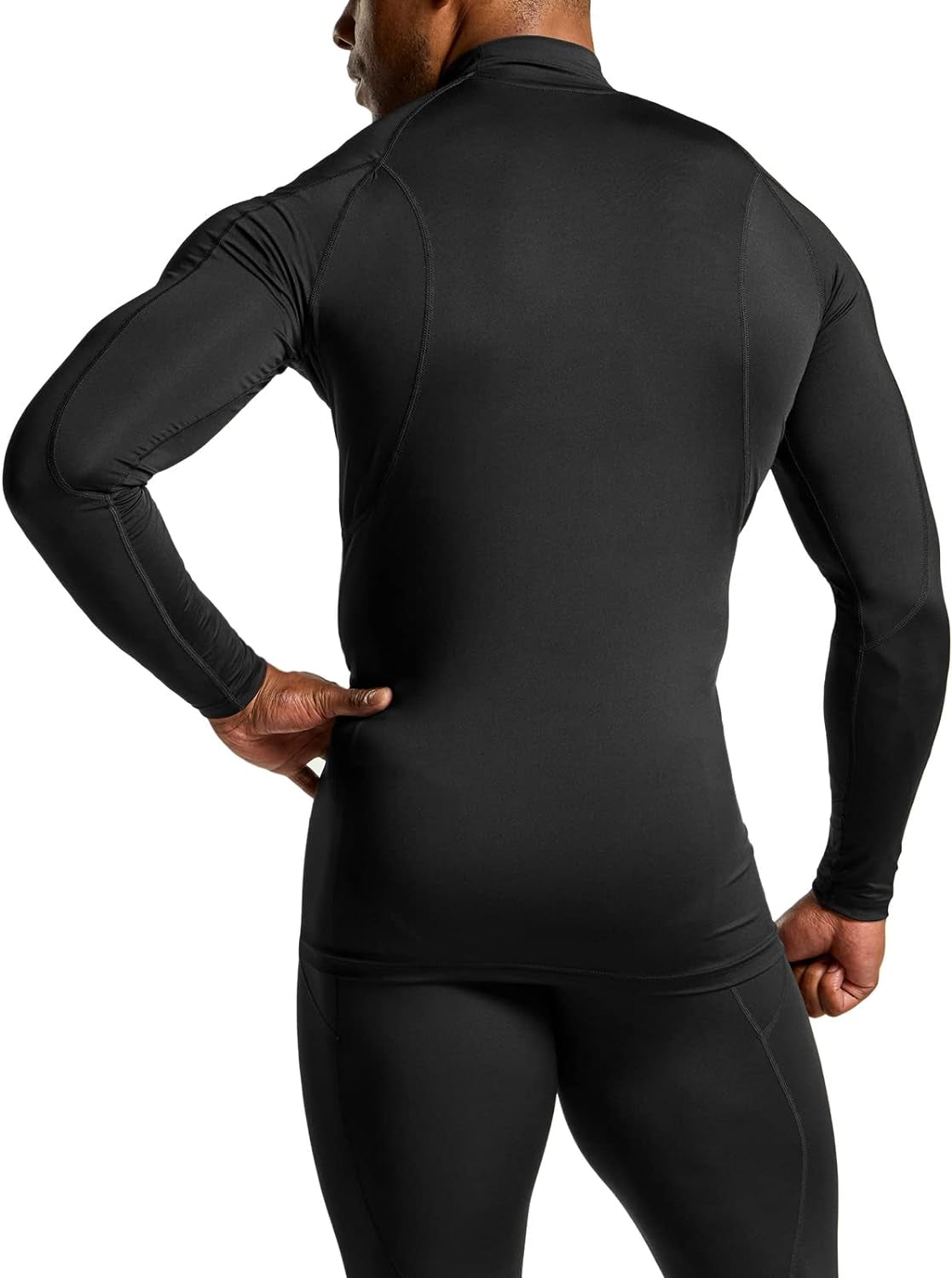 Men's UPF 50+ Long Sleeve Compression Athletic Shirt for Water Sports