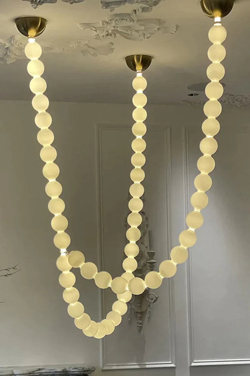 Elegant Pearl Chandelier Necklace