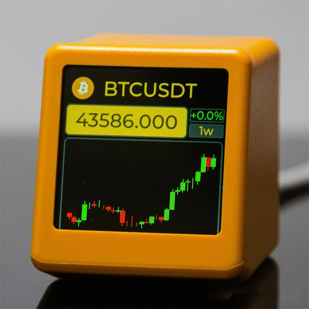 WiFi-Enabled Weather Clock with Cryptocurrency Price Tracking and Touch Control Display