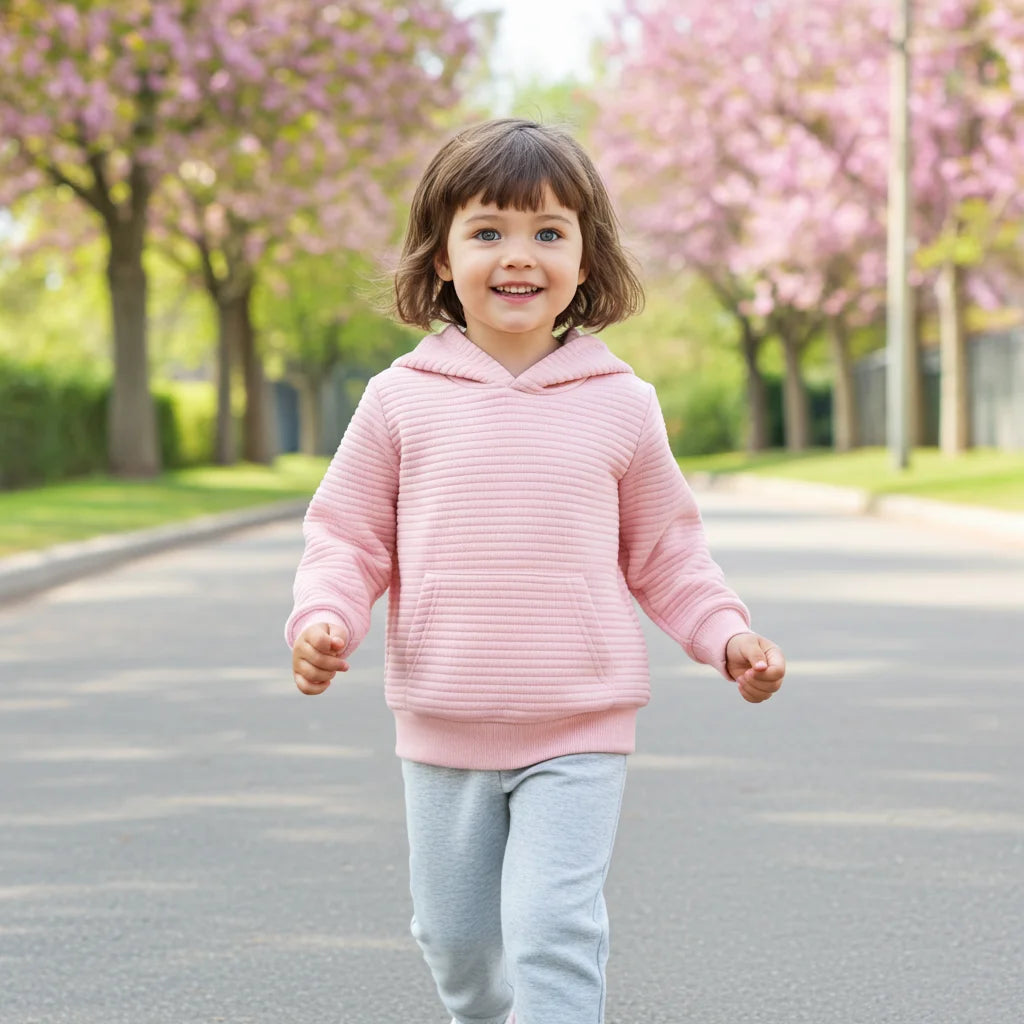 Toddler Girl Clothes Baby Cute Hoodies Girl Sweatshirt Boy Pullover Outfits Long Sleeves Top with Pocket, Pink, 3T