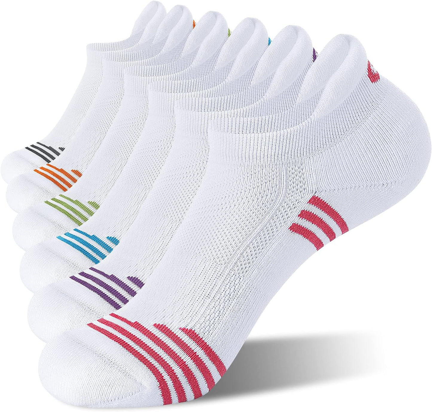 Celersport Women's Low Cut Ankle Running Socks - 6 Pack Athletic Sports Socks