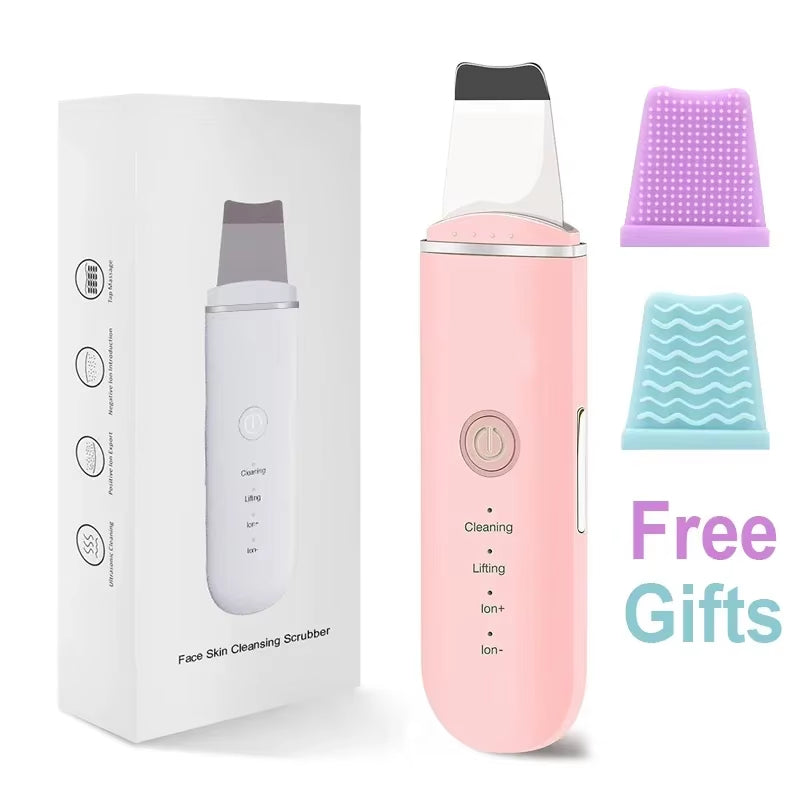 Ultrasonic Skin Care Spatula with Vibration for Blackhead Removal and Facial Exfoliation