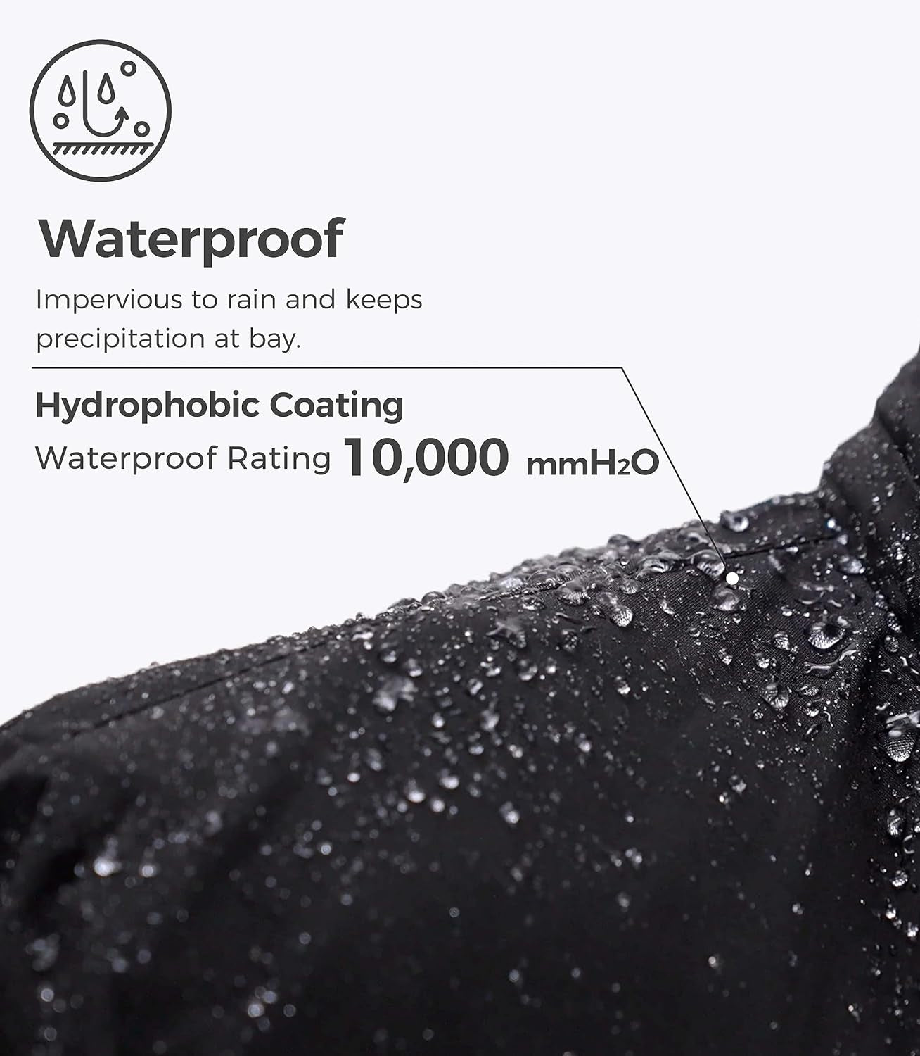 Men's Waterproof Mountain Ski Jacket - Windproof and Insulated Winter Hooded Coat