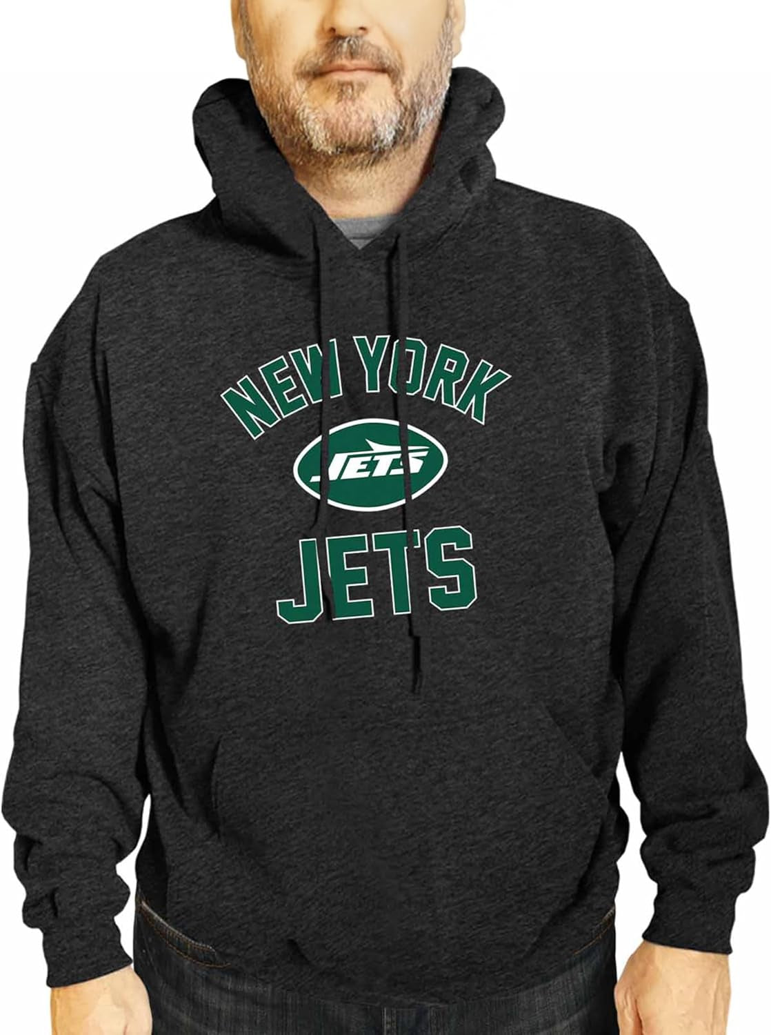 NFL Adult Gameday Hooded Sweatshirt - Premium Poly Fleece Cotton Blend for Warmth and Team Representation