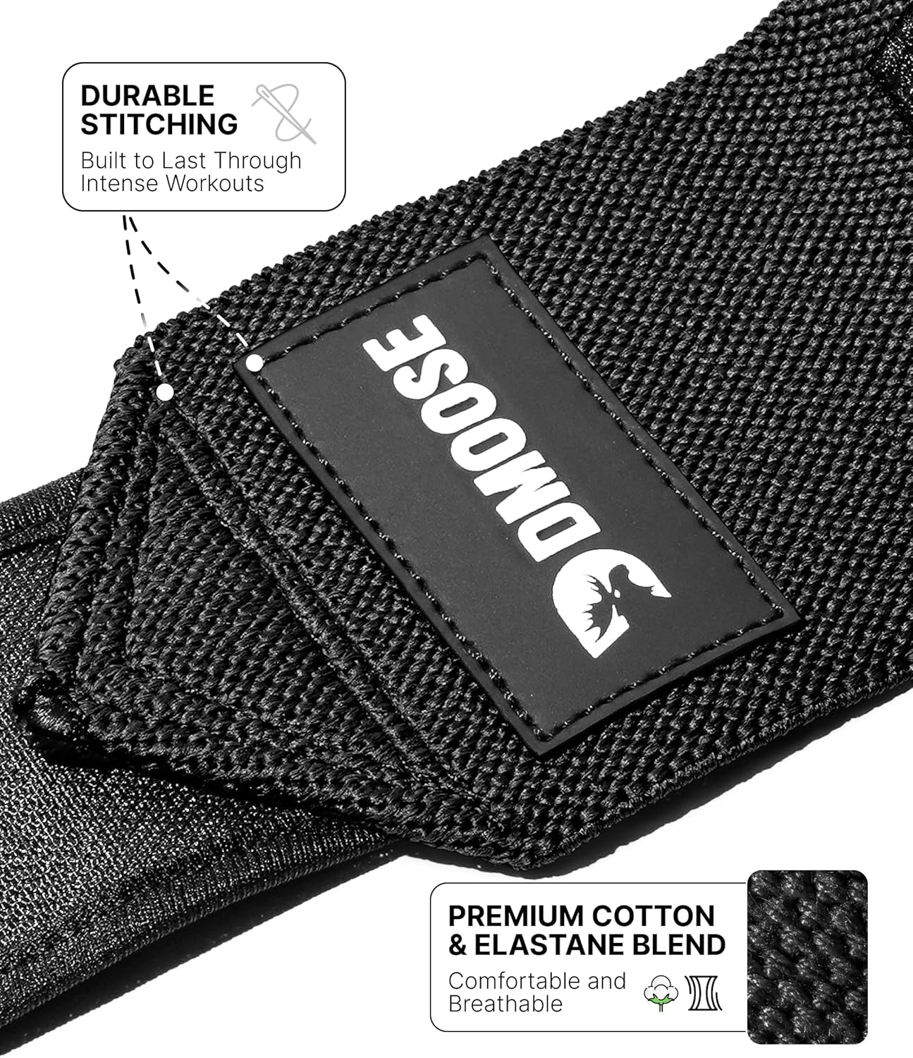 Heavy-Duty 18" Wrist Wraps for Weightlifting with Thumb Loop - USPA Approved Support and Pain Relief for Powerlifting and Weightlifting for Men and Women