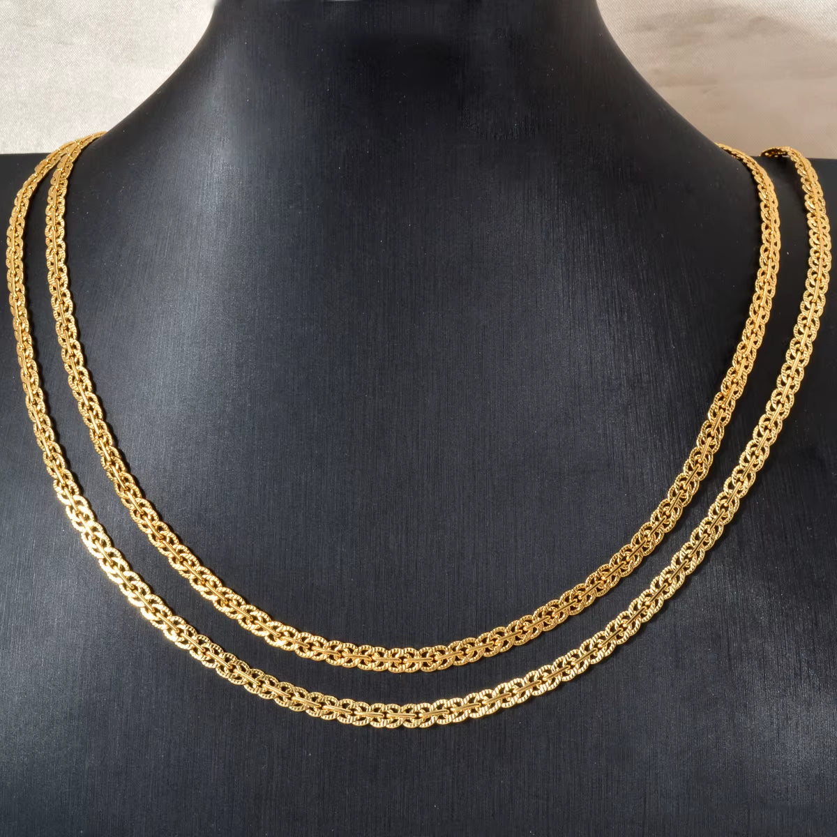18K Gold Plated 5mm Link Chain Necklace for Men and Women - Classic Choker for Daily Wear and Special Occasions