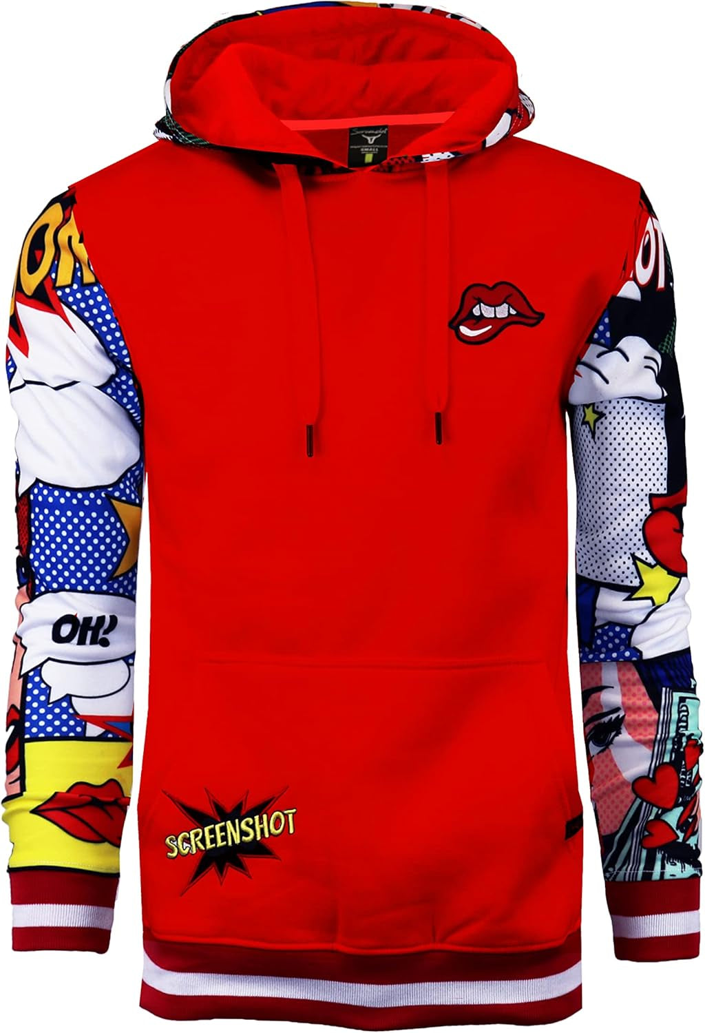 Mens Urban Hip Hop Premium Fleece Hoodie - Modern Pullover NYC Street Fashion Urbanwear Hooded Sweatshirt