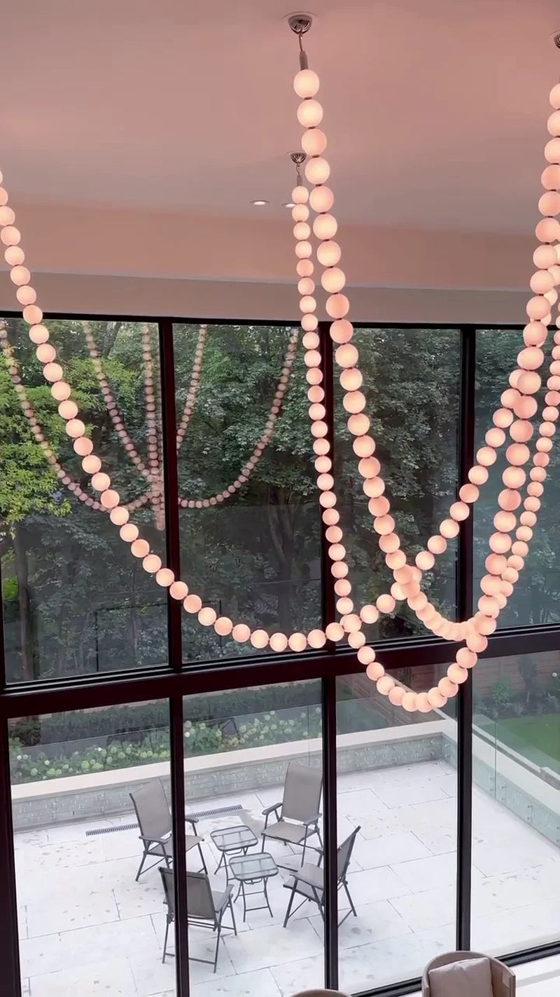 Elegant Pearl Chandelier Necklace