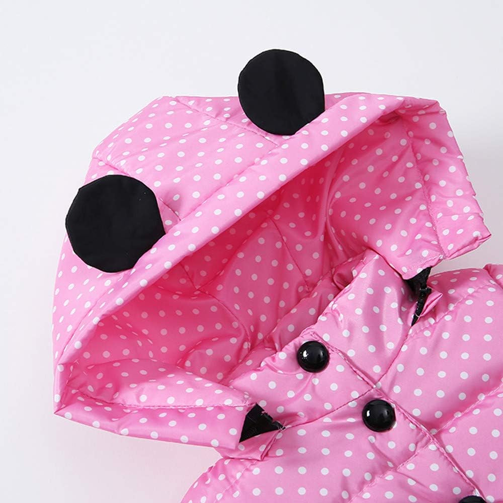 Toddler Kids Puffer down Padded Coat Fashion Coat Children Winter Jacket Coat Boy Jacket Warm Hooded Kids Clothes Y266 Pink