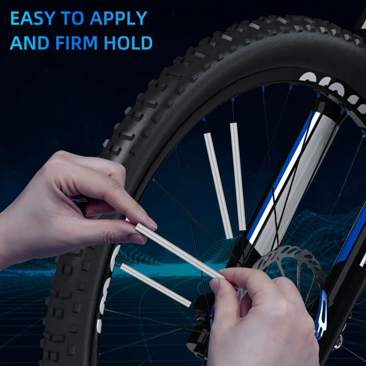 Bicycle Spoke Reflector Set - Waterproof, 360° Visibility, Compatible with Standard Spokes