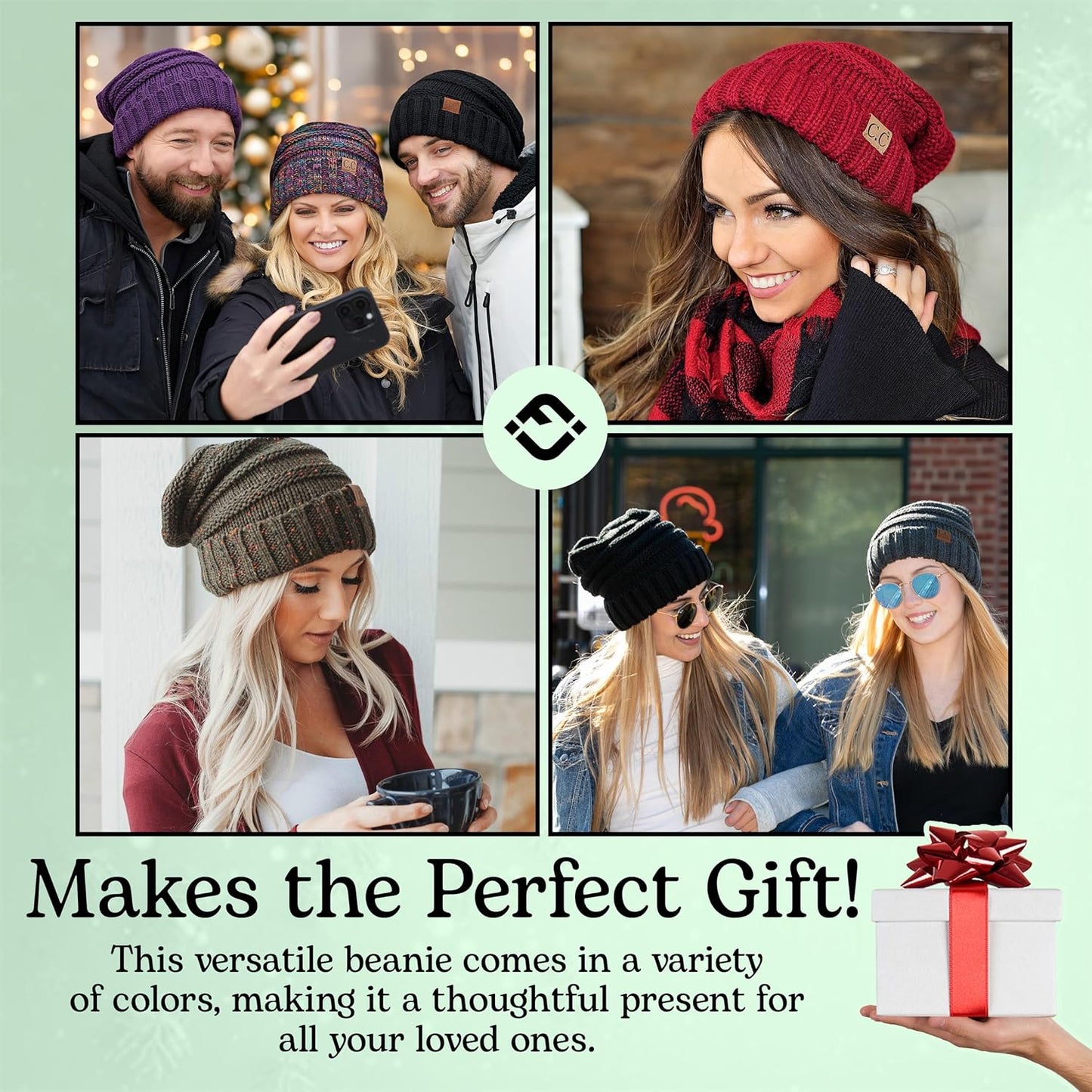 Stylish Chunky Cable Knit Slouch Beanie