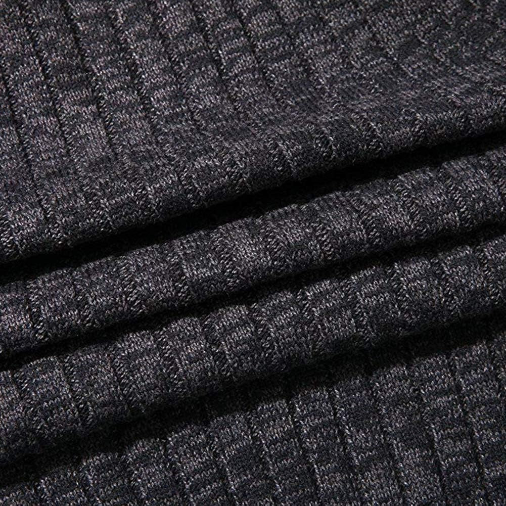 Men's Slim Fit Cardigan Sweater with Full Zip, Stand Collar, and Dual Front Pockets