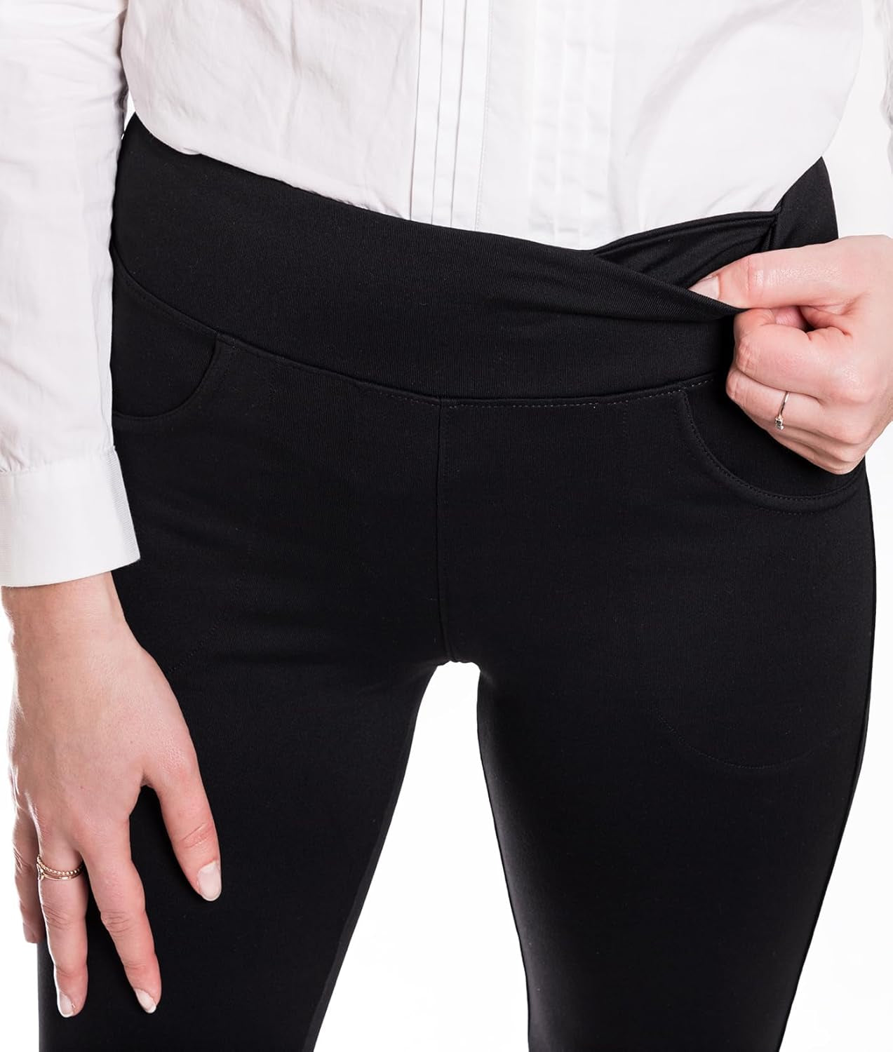 Women's Bootcut Yoga Dress Pants with 5 Pockets - Available in Sizes 27"-37" for Work and Commute