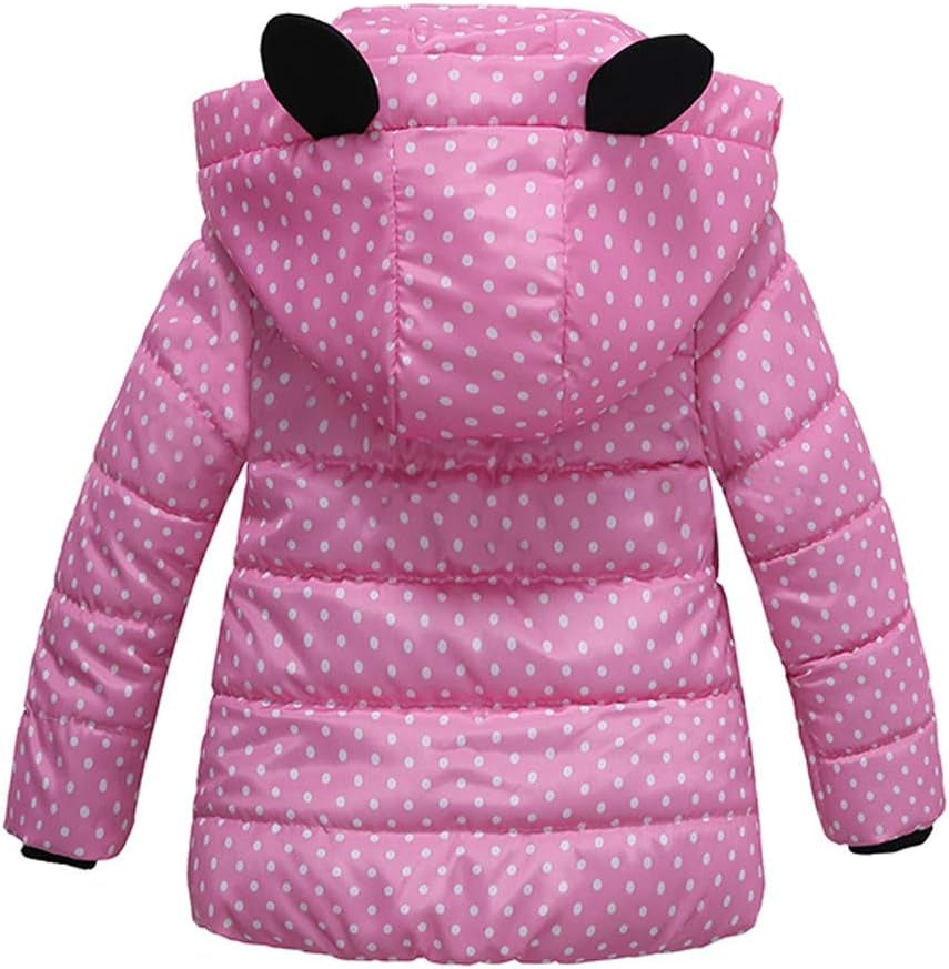 Toddler Kids Puffer down Padded Coat Fashion Coat Children Winter Jacket Coat Boy Jacket Warm Hooded Kids Clothes Y266 Pink