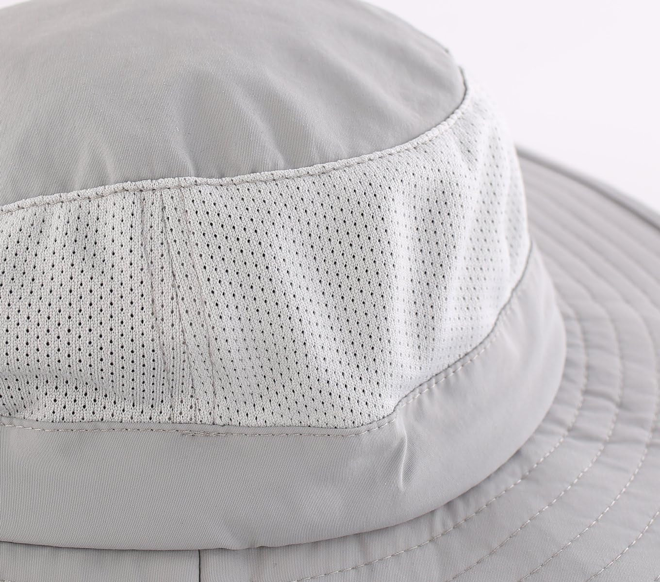 UPF50+ Wide Brim Mesh Sun Hat with Neck Flap for Outdoor Fishing - Unisex
