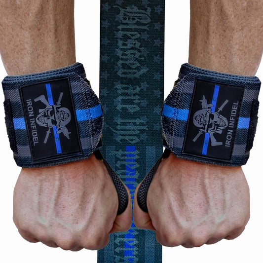 Heavy-Duty Wrist Wraps for Weightlifting - 18" and 24" Support for Strength Training, CrossFit, and Powerlifting