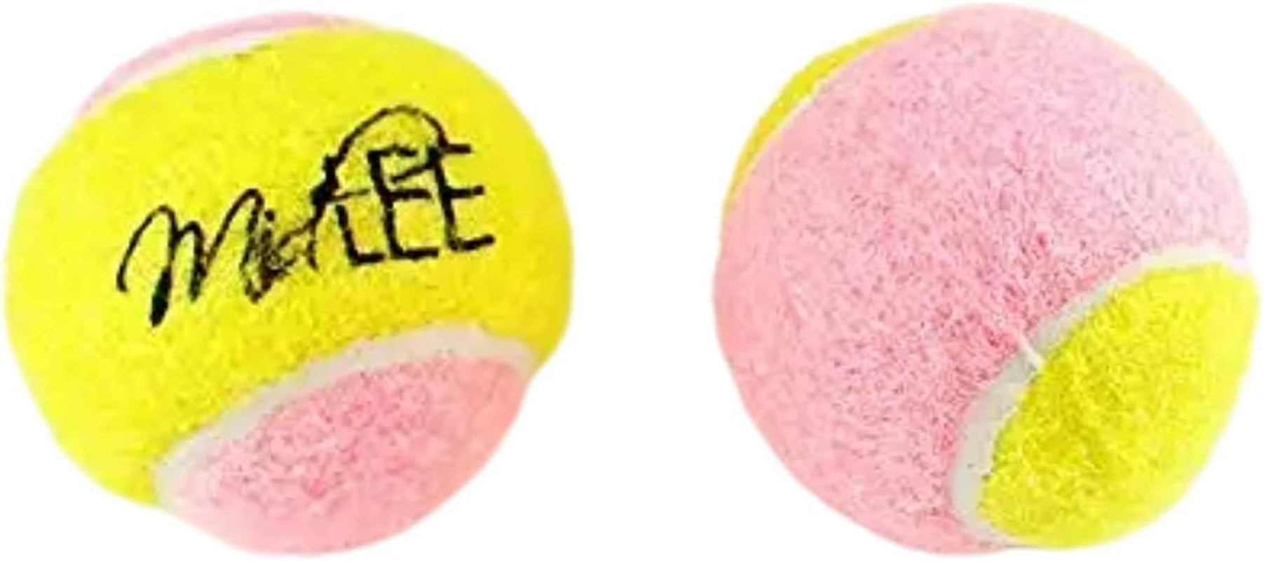 X-Small Dog Tennis Balls 1.5" - Pack of 12 Mini Fetch Balls in Yellow and Pink for Puppies