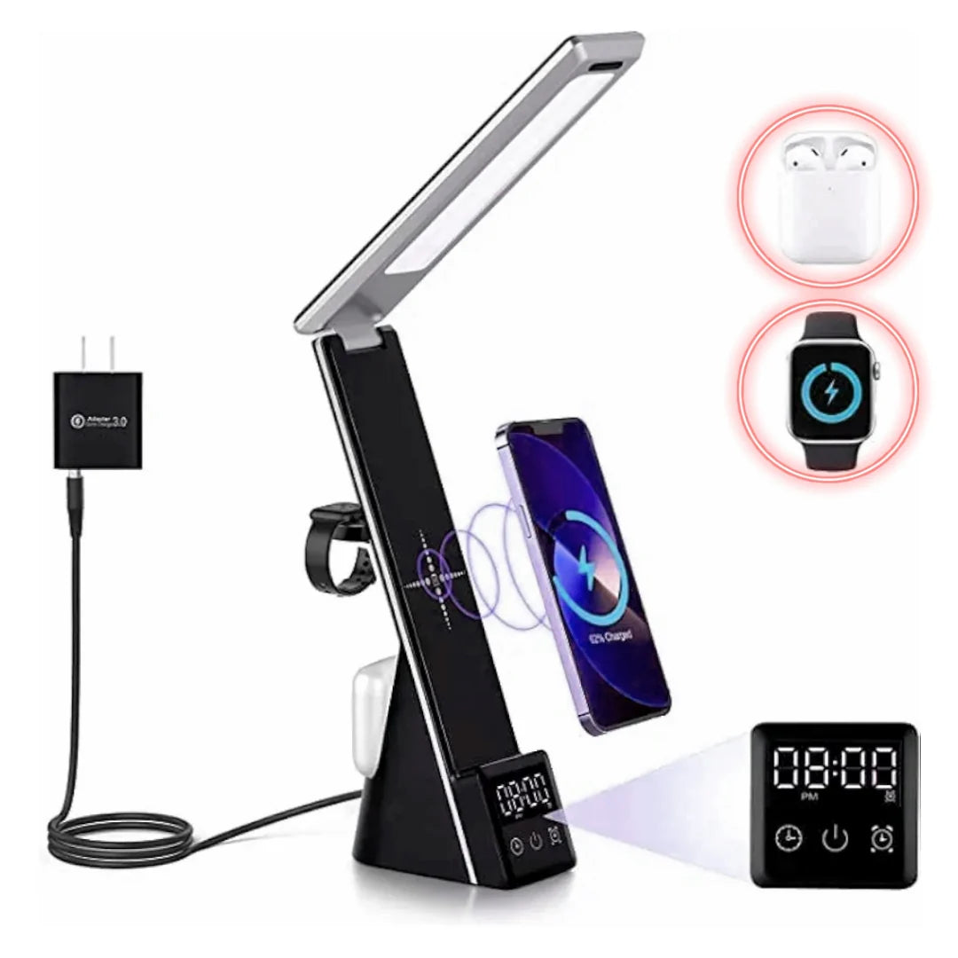 -Mini - 7 in 1 Multifunctional LED Desk Lamp with Wireless Charger