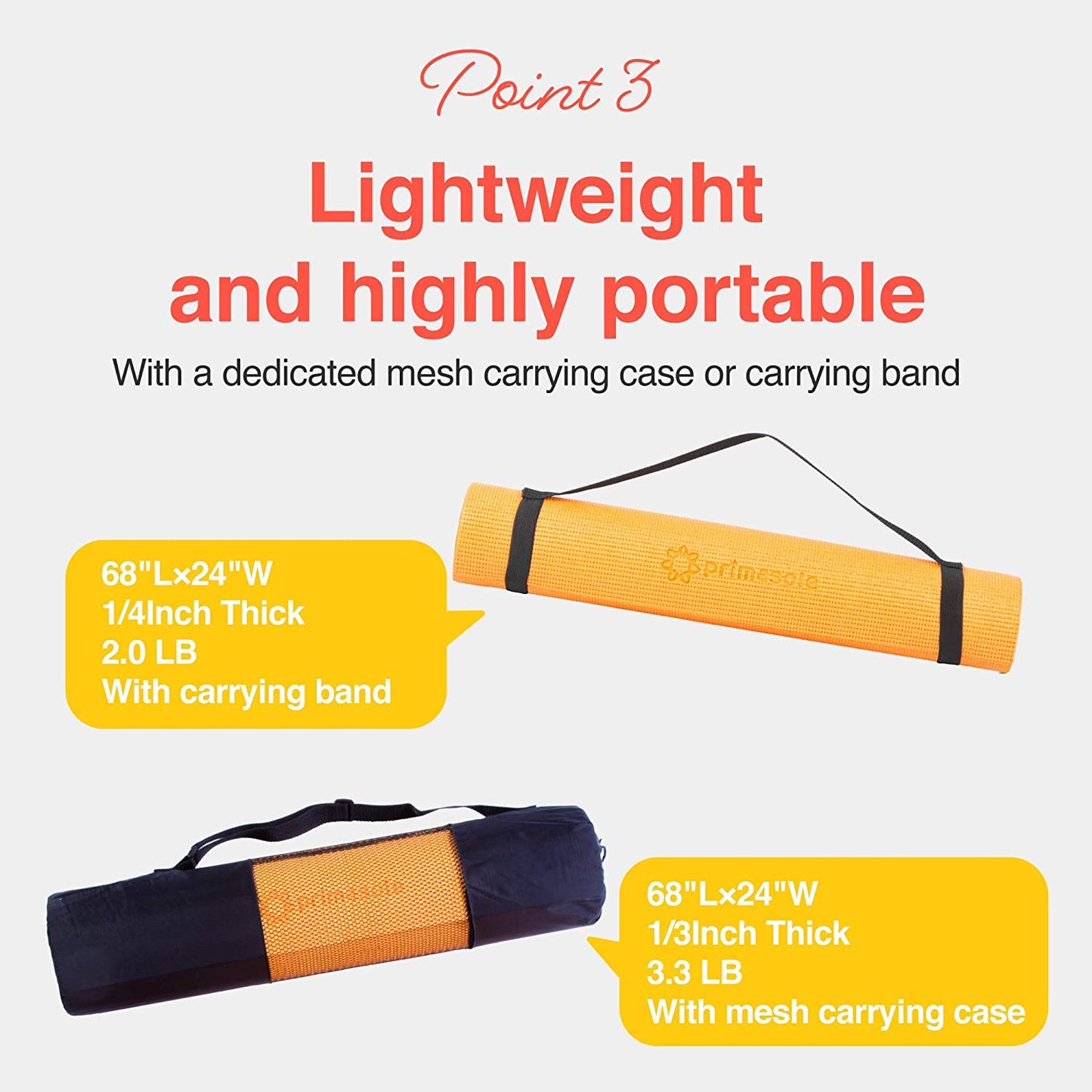 Premium Non-Slip Yoga Mat with Carry Strap for Pilates, Fitness, and Home Workouts - Available in 9 Colors