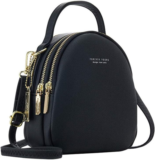 Women's Mini Backpack Purse - Versatile Crossbody Phone Bag, Wallet, and Clutch Handbag