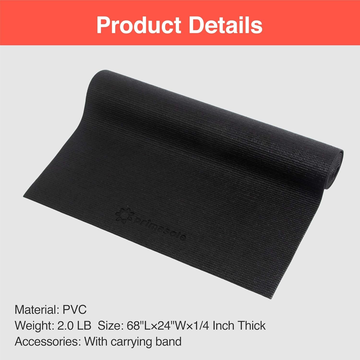 Premium Non-Slip Yoga Mat with Carry Strap for Pilates, Fitness, and Home Workouts - Available in 9 Colors