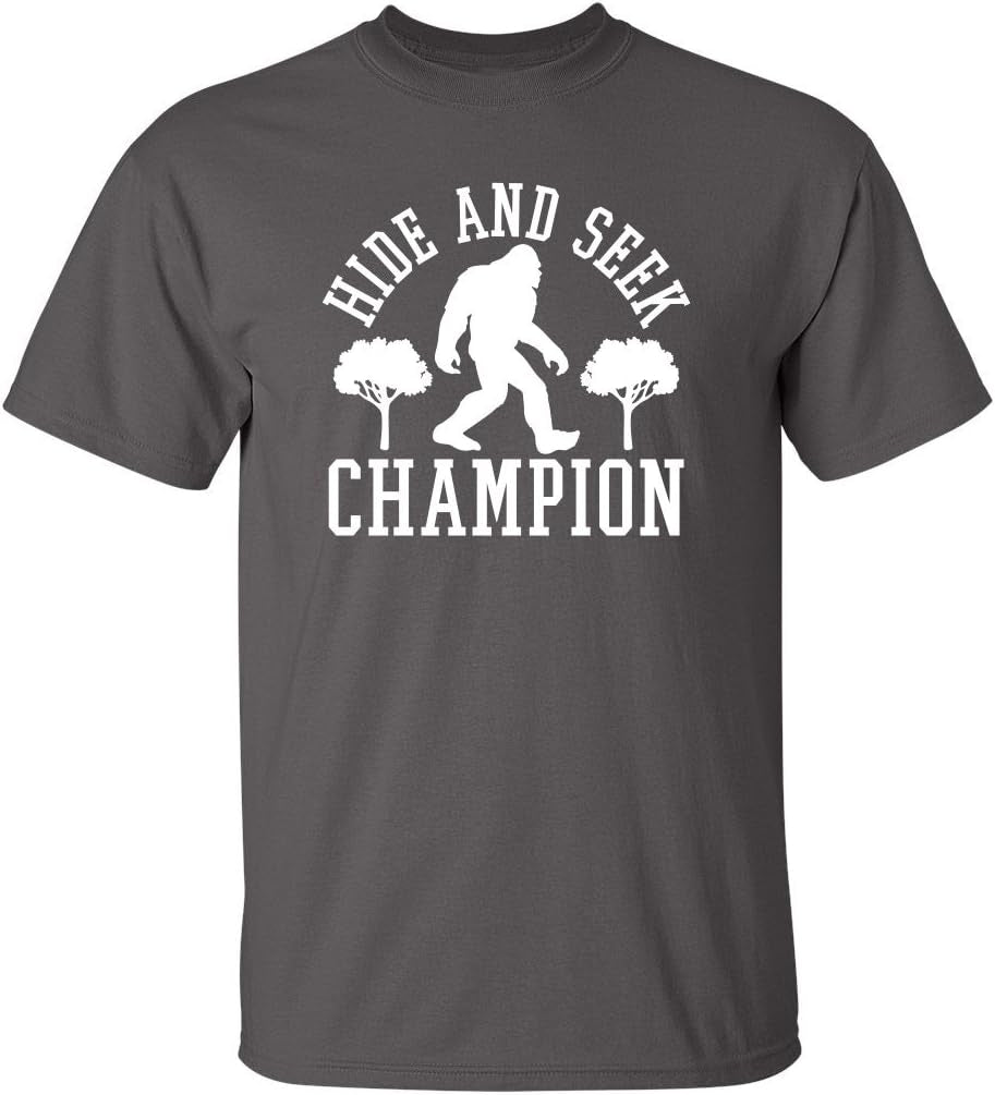 Bigfoot Hide and Seek Champion Sarcastic Graphic Tee