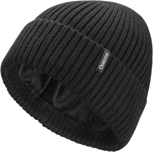 Unisex Warm Winter Knit Cuffed Beanie - Soft and Comfortable Ski Hat for Men and Women
