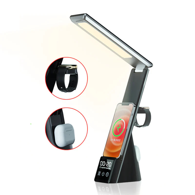 -Mini - 7 in 1 Multifunctional LED Desk Lamp with Wireless Charger