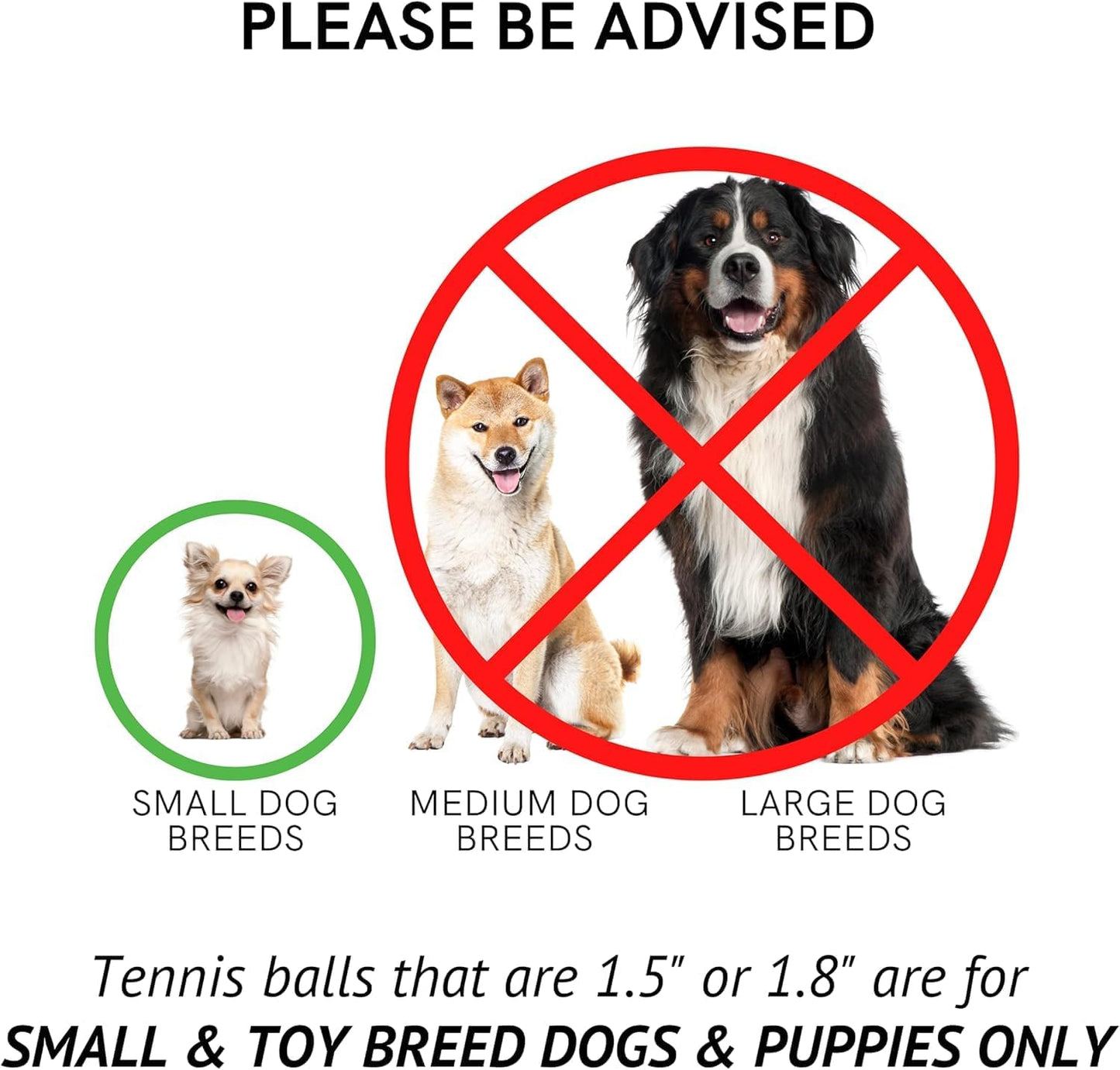 X-Small Dog Tennis Balls 1.5" - Pack of 12 Mini Fetch Balls in Yellow and Pink for Puppies