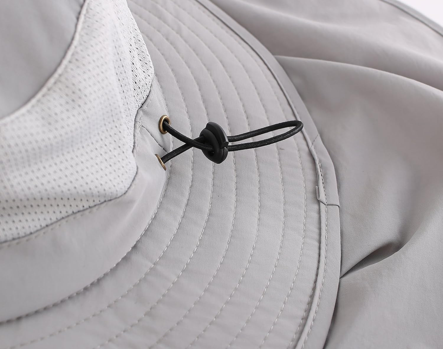UPF50+ Wide Brim Mesh Sun Hat with Neck Flap for Outdoor Fishing - Unisex