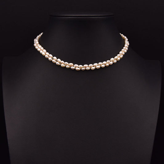 Women's Fashion Natural Freshwater Pearl Tassel Necklace