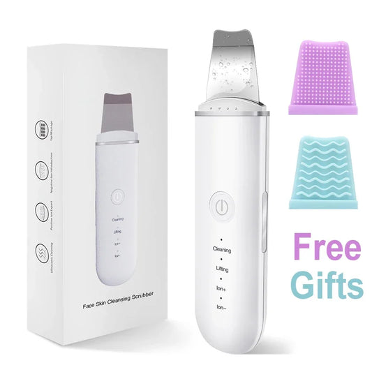 Ultrasonic Skin Care Spatula with Vibration for Blackhead Removal and Facial Exfoliation
