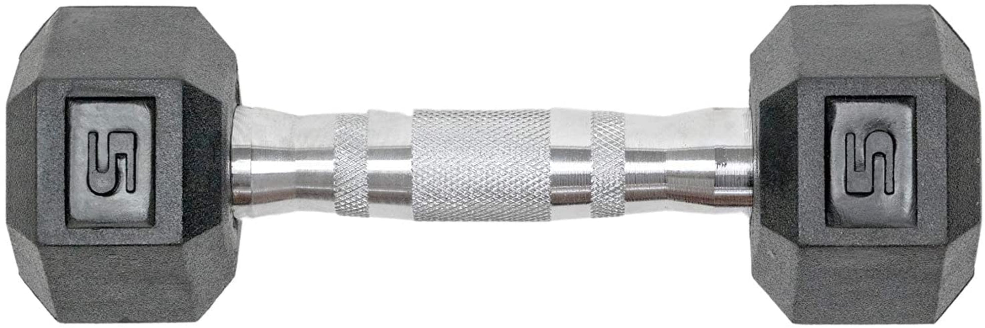 Rubber Hex Dumbbell Pairs - Available in 5, 10, 15, 20, and 25 lbs