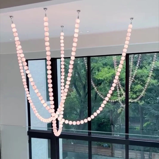 Elegant Pearl Chandelier Necklace
