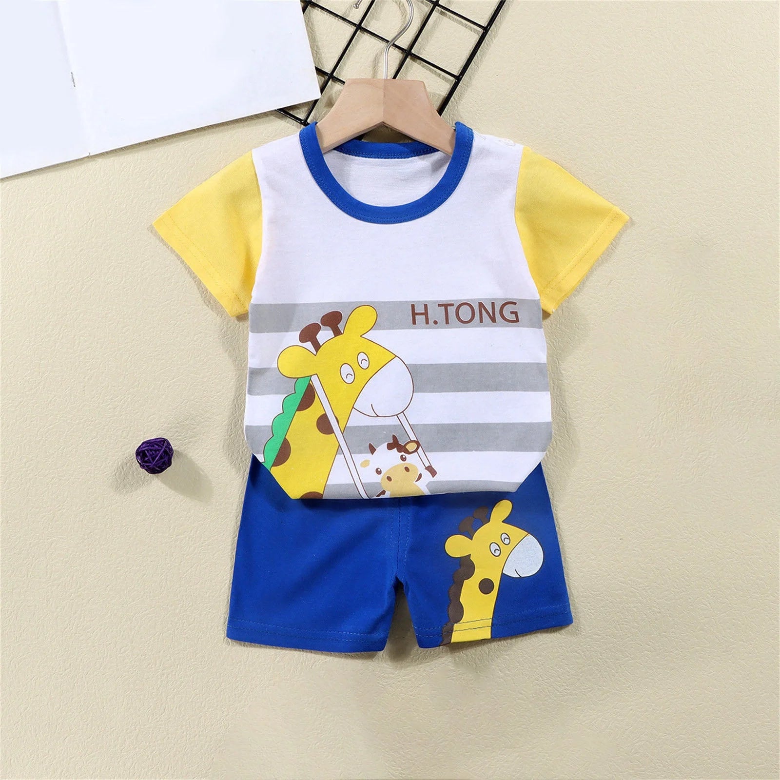 Summer Savings Clearance!  6Months-6Years Summer Children'S Clothes Baby Boy T-Shirt+Pant 2Pcs/Set Kids Cartoon Short Sleeve Suit Toddle Girl Clothes Suit Baby Outfit Set