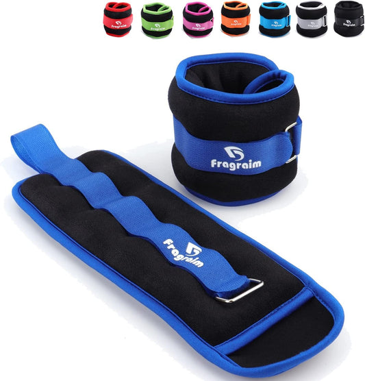 Adjustable Ankle Weights for All Ages - 1 to 20 lbs Pair for Strength Training, Jogging, Gymnastics, Aerobics, and Physical Therapy