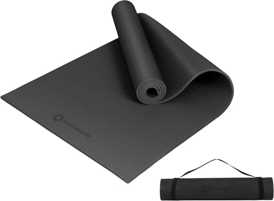 Premium Non-Slip Yoga Mat with Carry Strap for Pilates, Fitness, and Home Workouts - Available in 9 Colors
