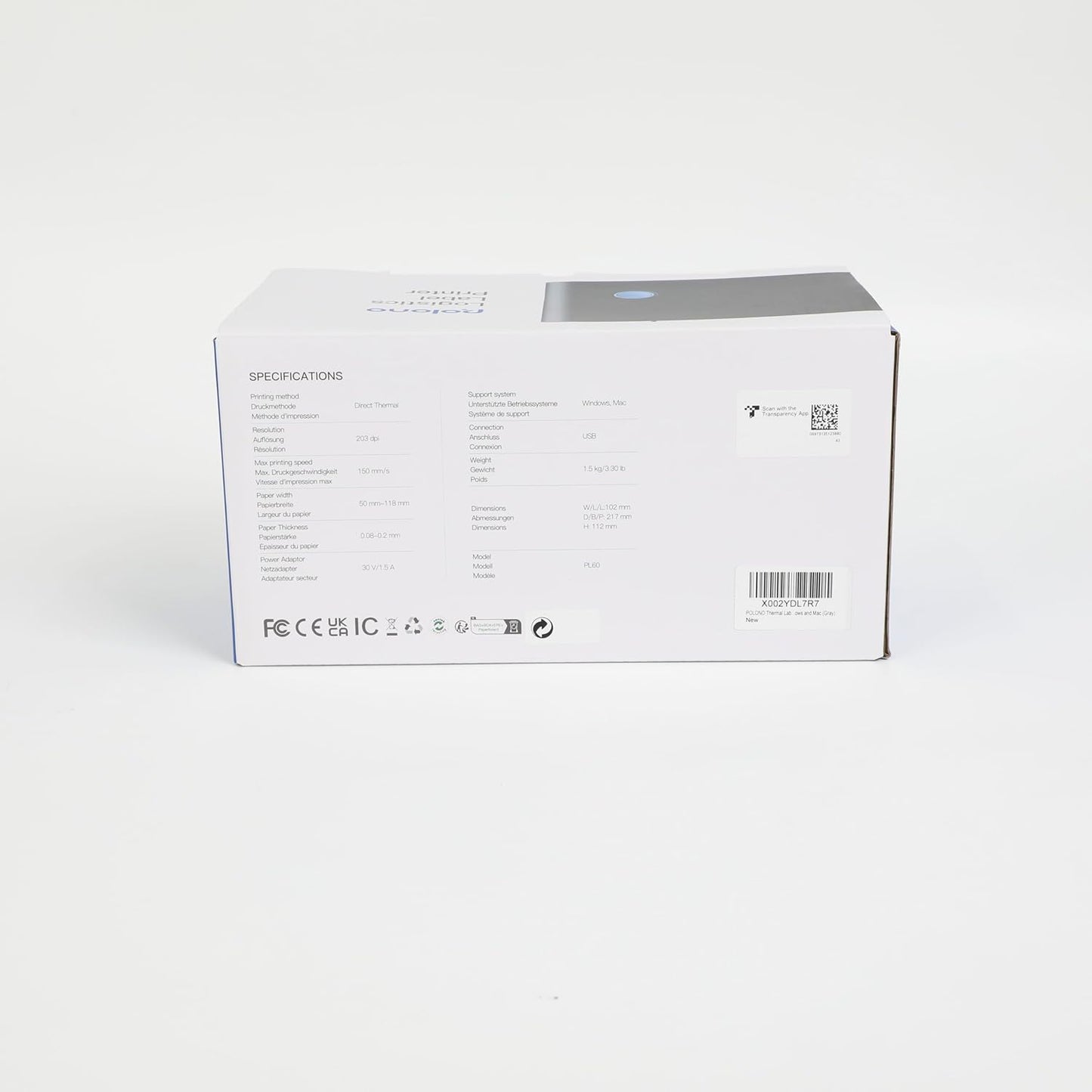 Thermal Label Printer for Shipping, 4x6 Thermal Shipping Label Maker, Compatibility with Amazon, eBay, Etsy, Shopify, and More, Support for Windows and Mac, Purple