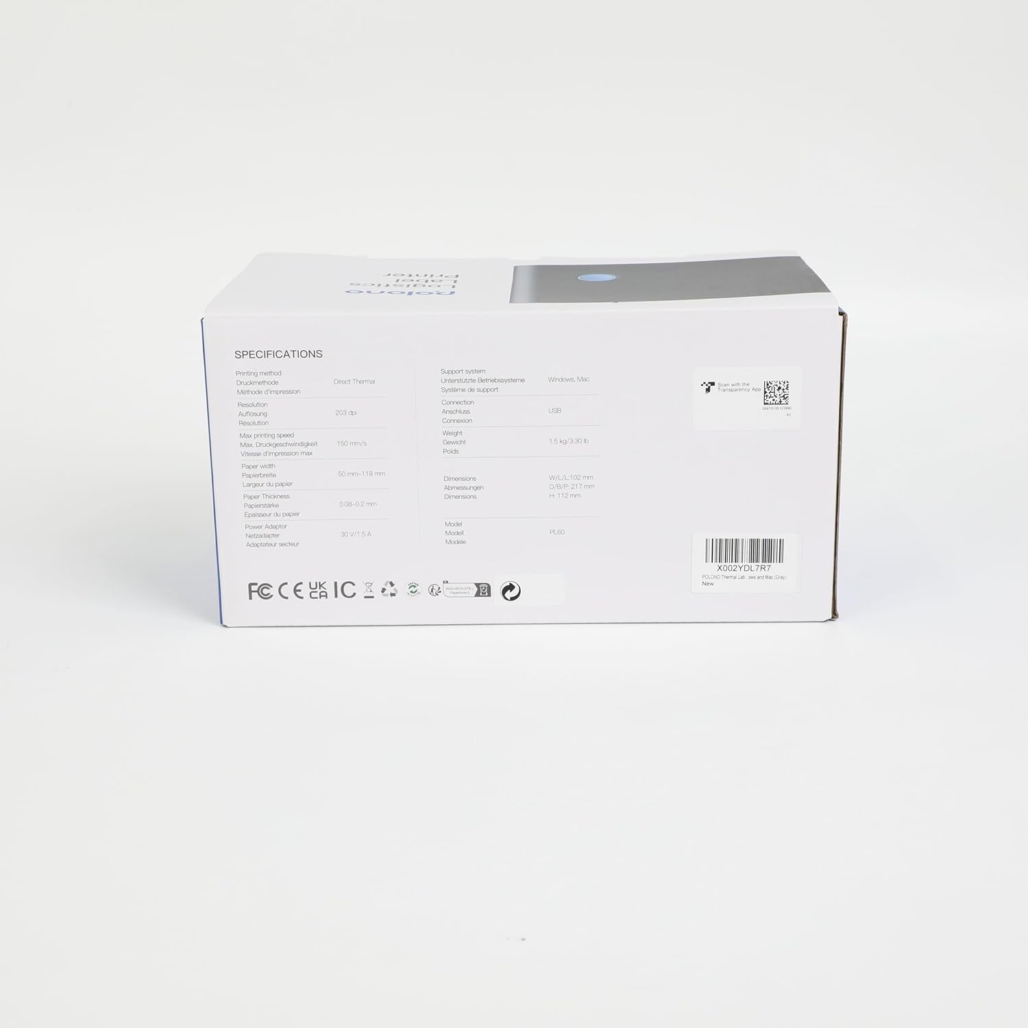 Thermal Label Printer for Shipping, 4x6 Thermal Shipping Label Maker, Compatibility with Amazon, eBay, Etsy, Shopify, and More, Support for Windows and Mac, Purple