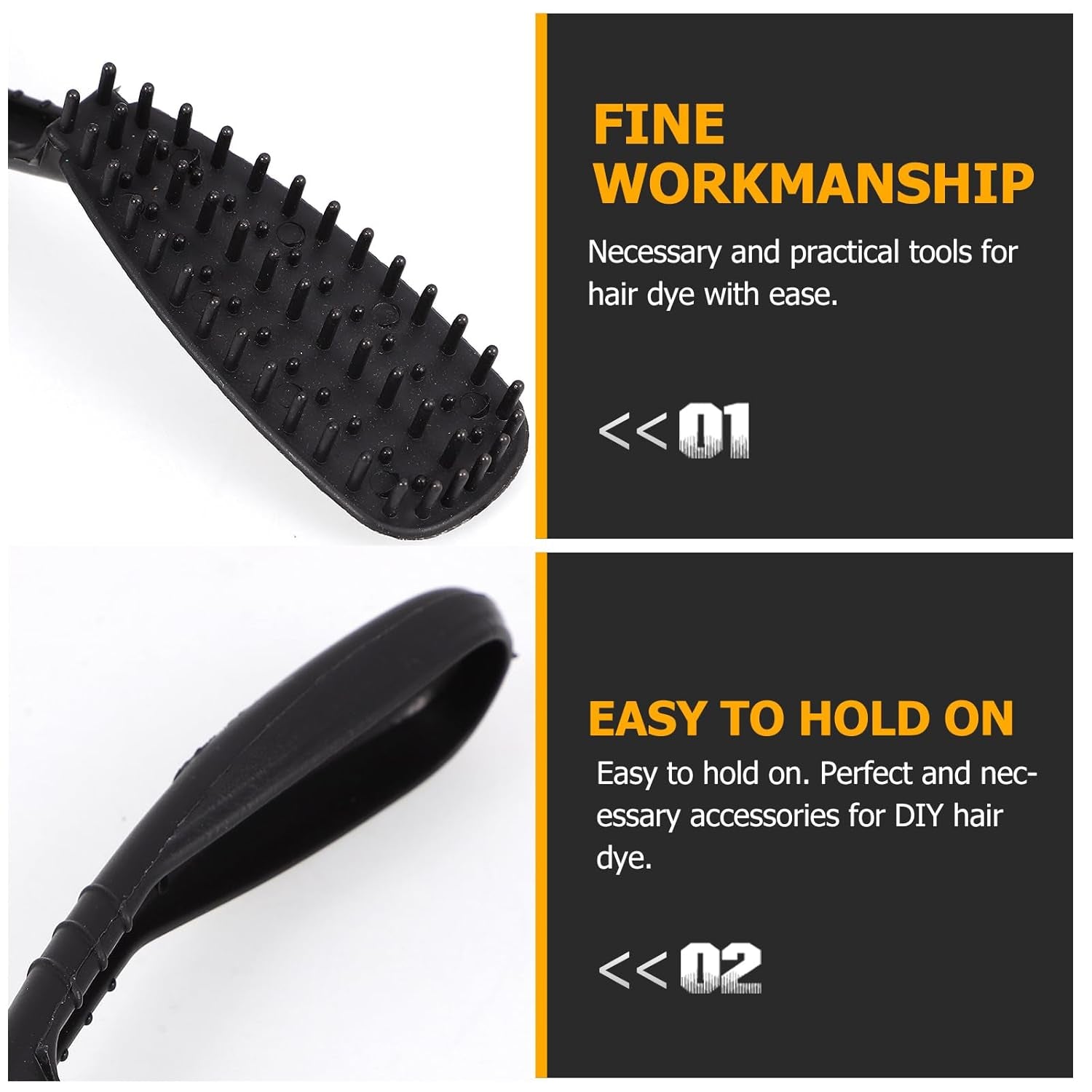 6 Pieces Hair Coloring Combs Hair Coloring Brush Color Comb Dying for Balayage Brush Dye Applicator Dye Comb