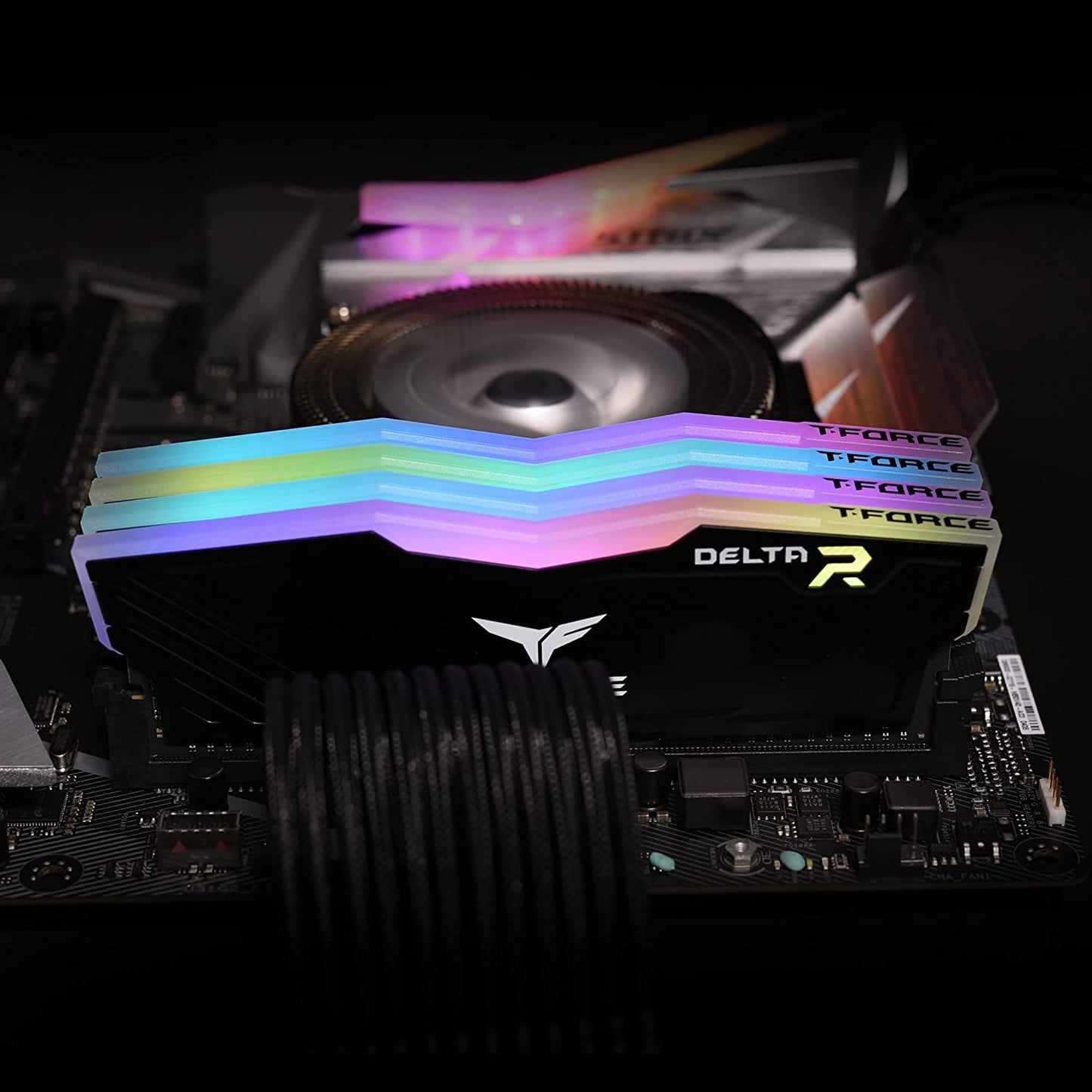 T-Force Delta RGB DDR4 16GB (2 x 8GB) 3200MHz Desktop RAM Module - TF3D416G3200HC16CDC01